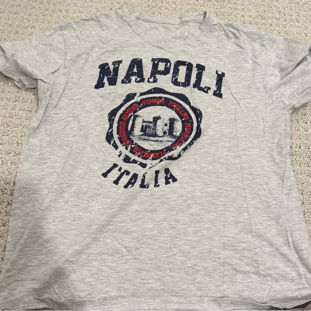 Source Unknown Gray Napoli Italia Tee